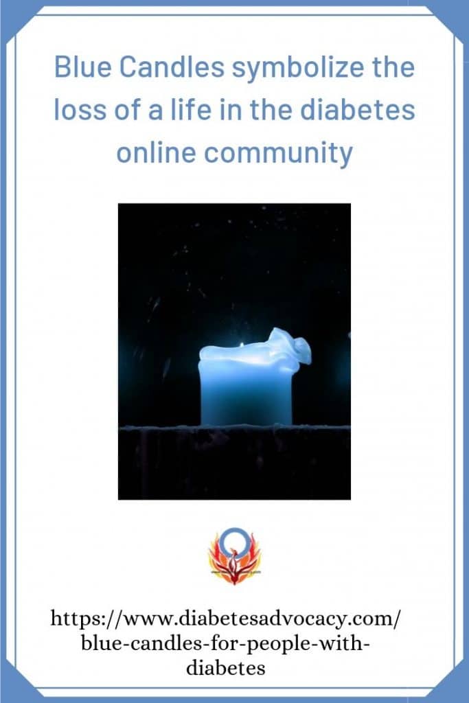 meaning of blue candles when you have diabetes