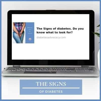 The signs of diabetes Diabetes Advocacy