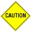 caution sign