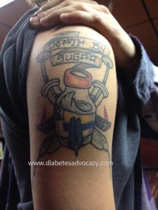 diabetes tattoo with insulin vial Diabetes Advocacy
