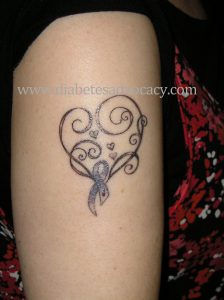 diabetes ribbon