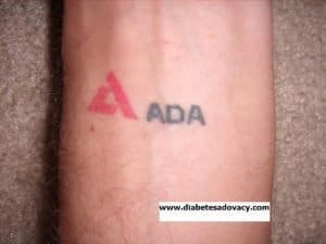 ADA diabetes tattoo