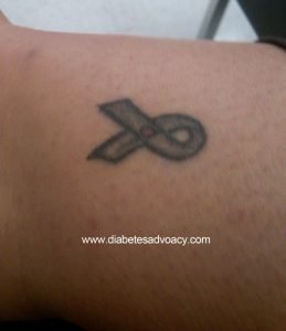 diabetes ribbon
