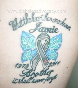 diabetes memorial tattoo