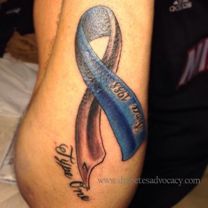 diabetes ribbon tattoo Diabetes Advocacy