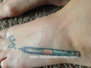 diabetes needle tattoo