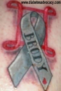 diabetes ribbon tattoo Diabetes Advocacy