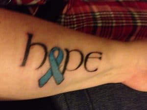 diabetes hope ribbon tattoo