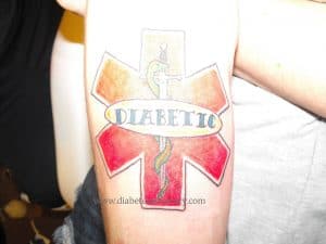 diabetes medical symbol tattoo