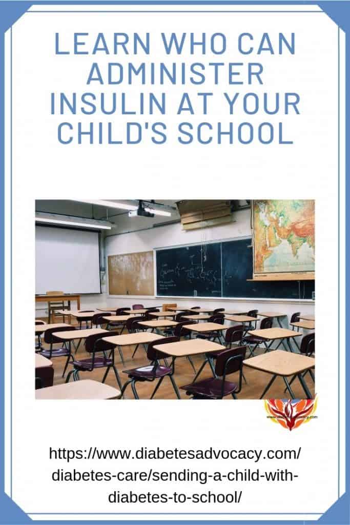 who can administer insulin at school