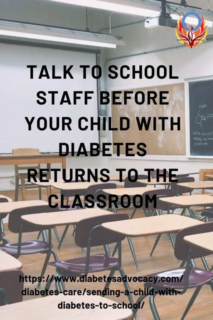 meet with school staff about diabetes care Diabetes Advocacy