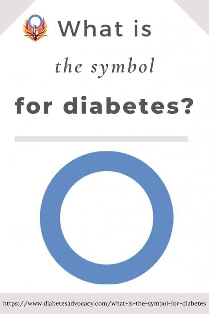 learn what the blue circle for diabetes means