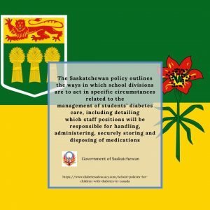 school policies for children with diabetes in Saskatchewan