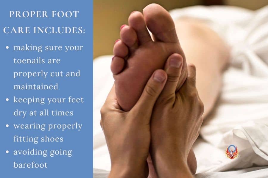proper diabetic foot care
